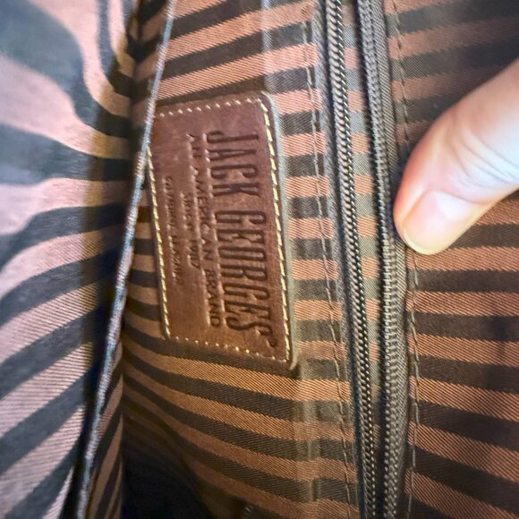 Gorgeous Jack Georges crossbody bag, all leather, brown. - Picture 6 of 7